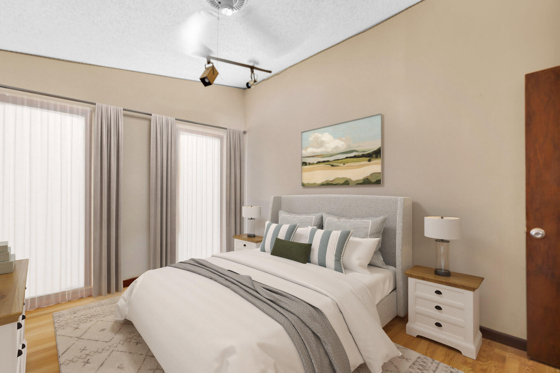 1614 Dennis Street Key West, FL 33040 - Photo 25 of 59 a bedroom with a bed a dresser and a window