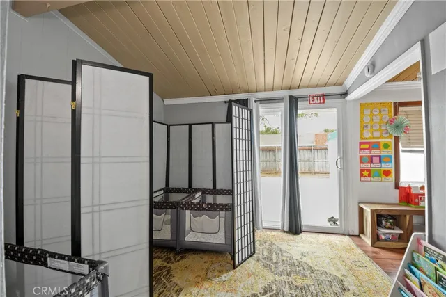 a very nice looking room with a large window