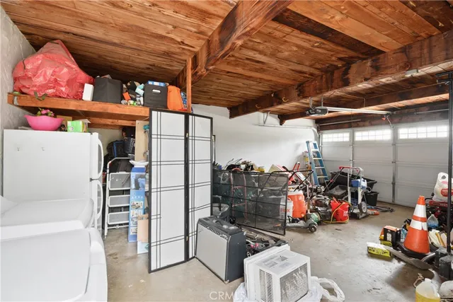 a view of a room with racks