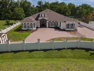 a aerial view of a house