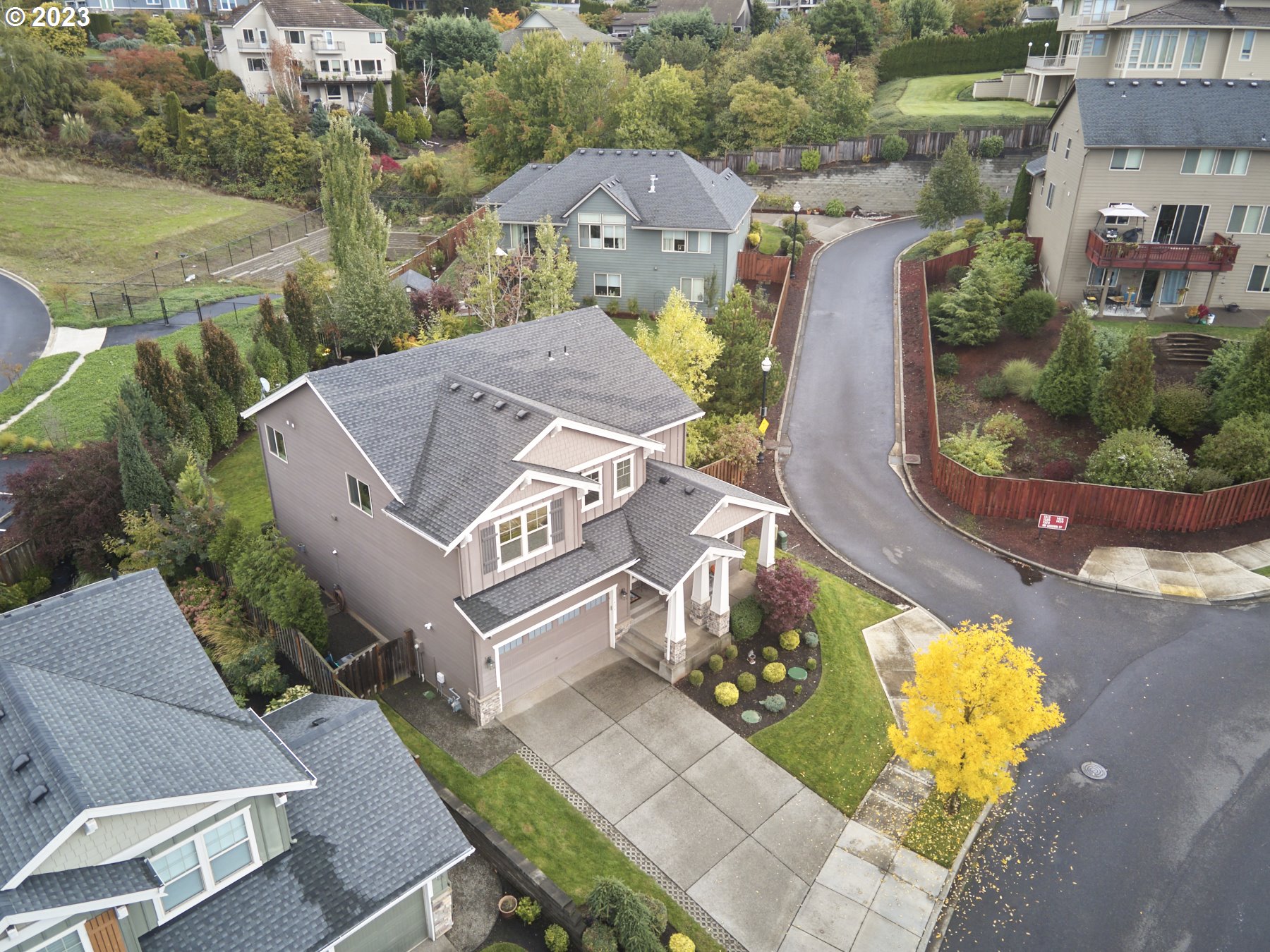 1424 Northwest Goodwin Street Camas, WA 98607 - Photo 33 of 40 an aerial view of a house with outdoor space