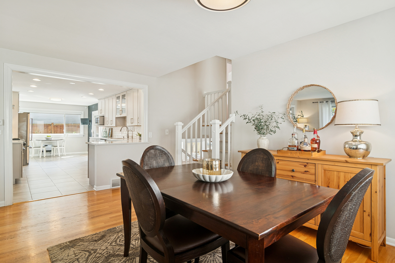 530 North Myrtle Avenue Elmhurst, IL 60126 - Photo 15 of 44 a view of a dining room with furniture and wooden floor