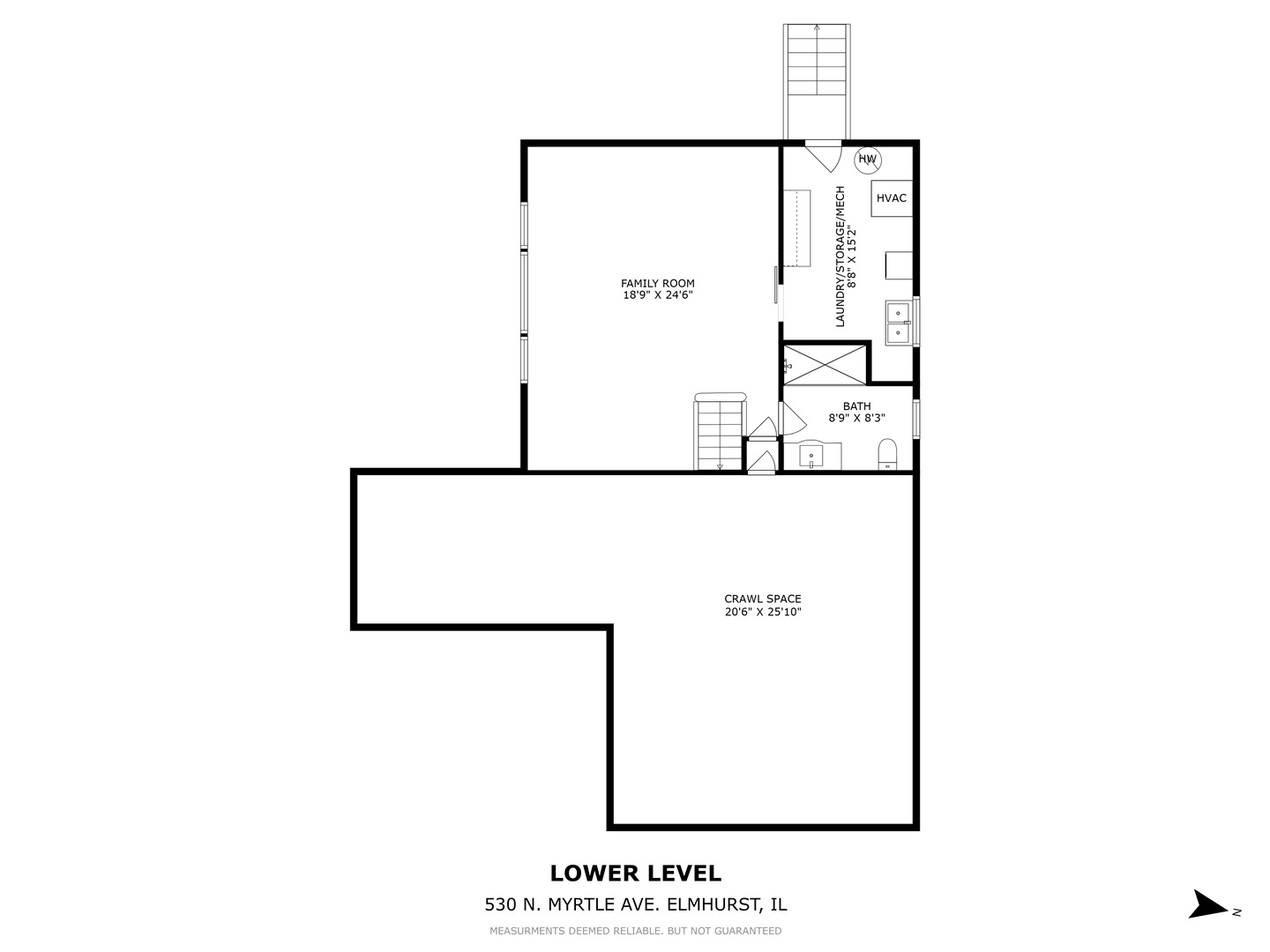 530 North Myrtle Avenue Elmhurst, IL 60126 - Photo 44 of 44 a picture of a floor plan