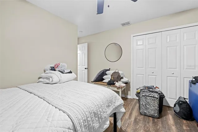 a swimming pool with a outdoor seating