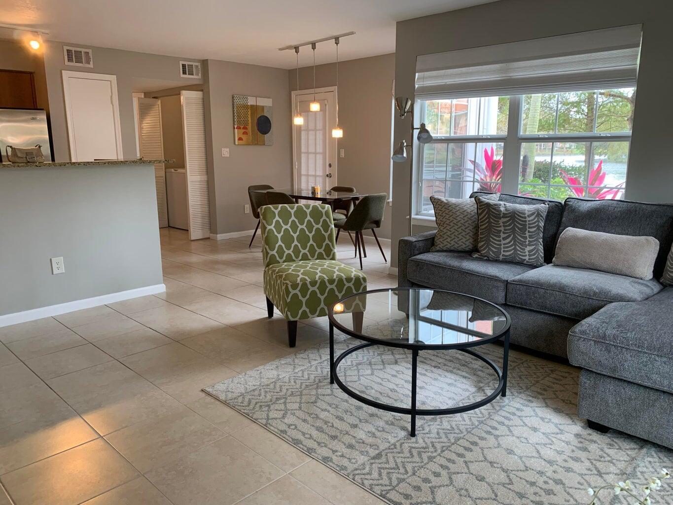 1125 Crystal Way Delray Beach, FL 33444 - Photo 6 of 38 open kitchen, living, dining area