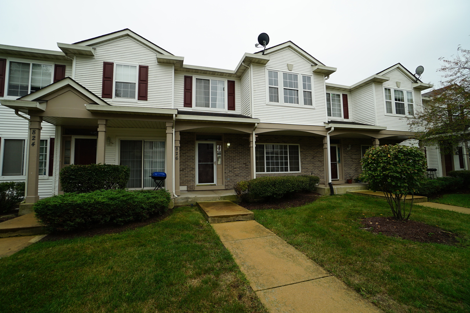 826 County Line Road Aurora, IL 60502 - Photo 1 of 21 a front view of a house with a garden and trees