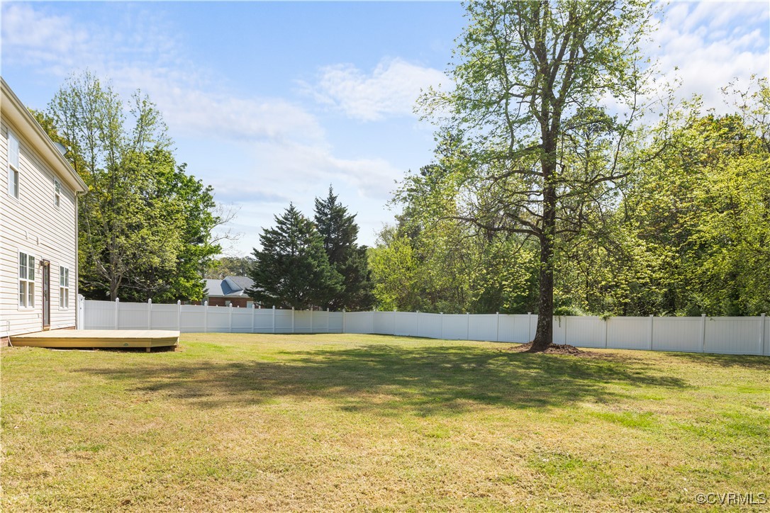 2605 Amherst Ridge Loop Colonial Heights, VA 23834 - Photo 20 of 20 View of yard featuring a fenced backyard and a dec