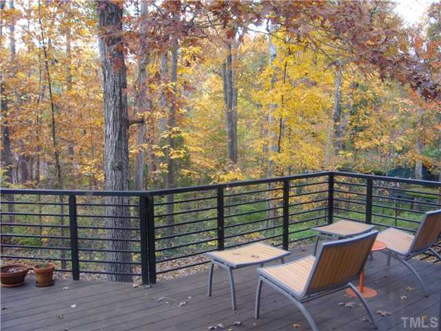 3919 Swarthmore Road Durham, NC 27707 - Photo 21 of 24 Wonderful fall color - always a great view from this home. Back Yard