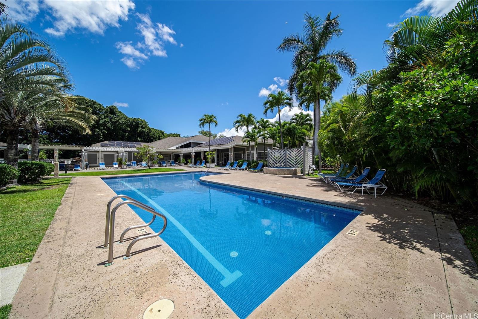 429 Mananai Place, Unit 39U Honolulu, HI 96818 - Photo 19 of 23 a view of swimming pool with outdoor seating and garden