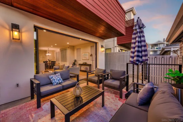 a view of a city with ocean view