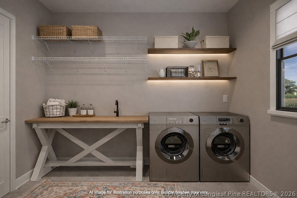 0 Paddock Meadows Red Springs, NC 28377 - Photo 13 of 29 a utility room with dryer and washer