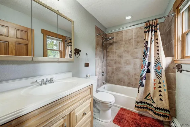 a bathroom with a sink a toilet and a bathtub