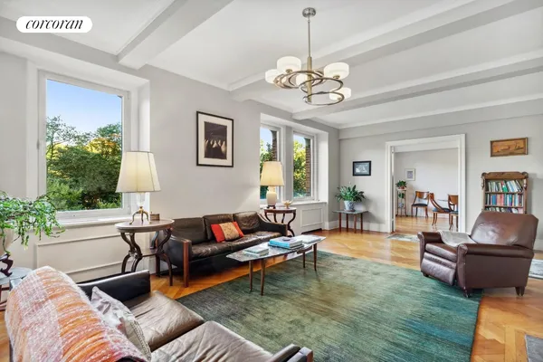 a living room with furniture or couch and a window