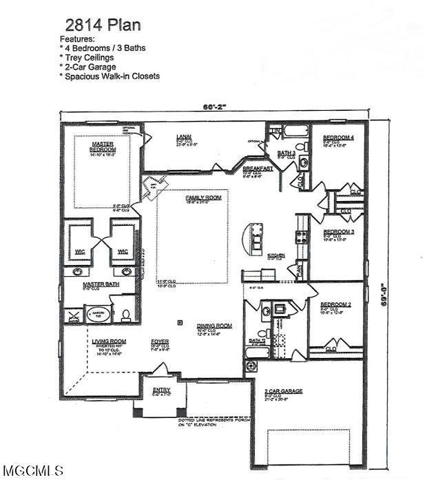6257 Roxanne Way Biloxi, MS 39532 - Photo 21 of 21 2814 Floor Plan