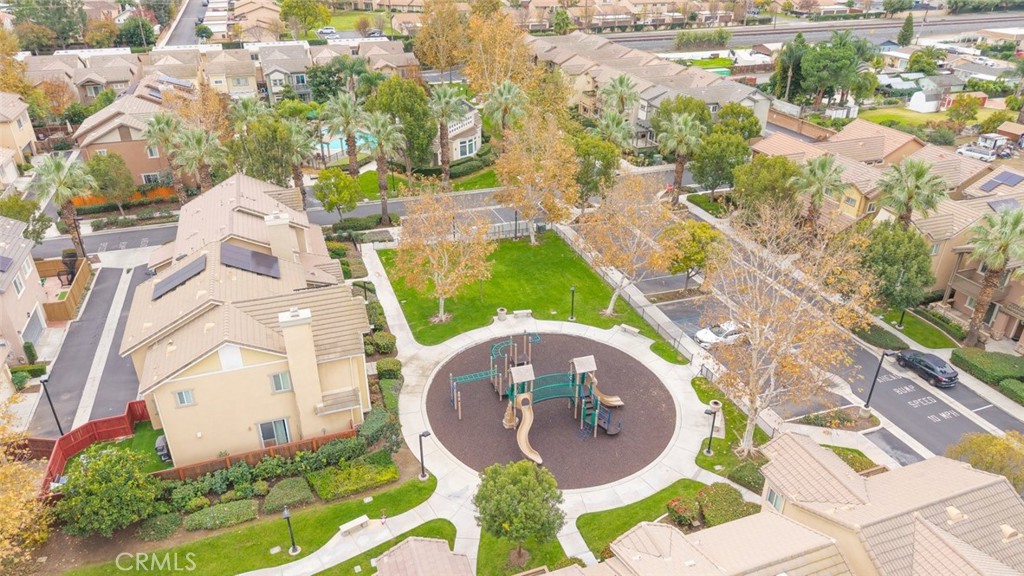 6228 Manzanita Way Riverside, CA 92504 - Photo 42 of 42 an aerial view of a house with a swimming pool