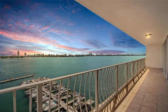 a view of balcony with city view