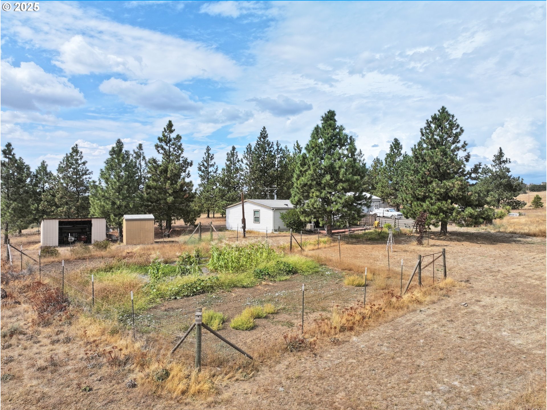 44 Pumphouse Road Goldendale, WA 98620 - Photo 25 of 35 a white house that has a tree in front of it