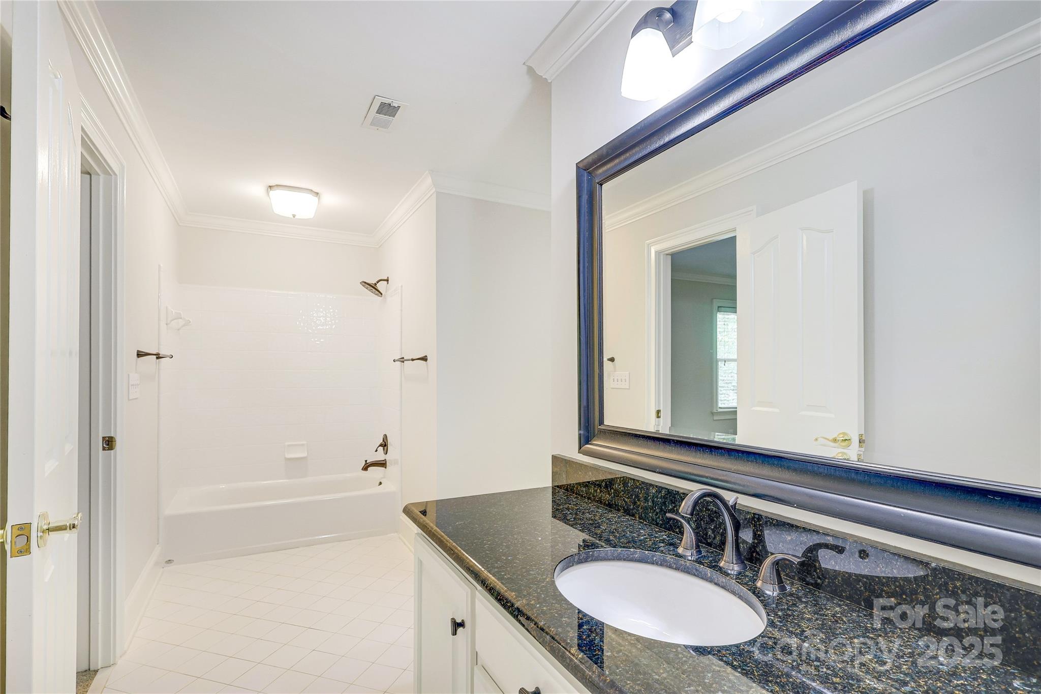 2500 High Ridge Road Charlotte, NC 28270 - Photo 34 of 47 a bathroom with a granite countertop sink mirror and double