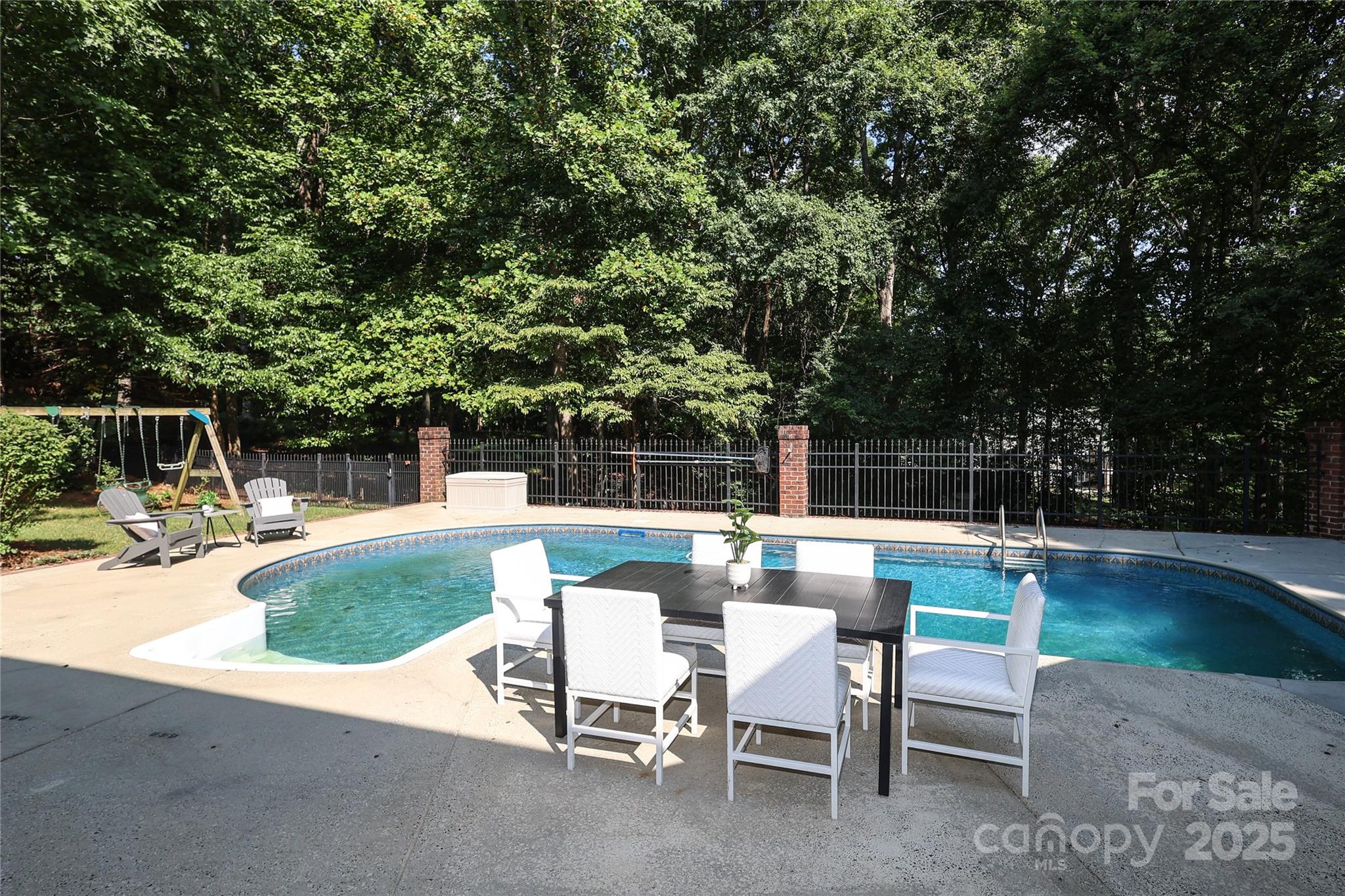 2500 High Ridge Road Charlotte, NC 28270 - Photo 47 of 47 a view of backyard with seating area and trees