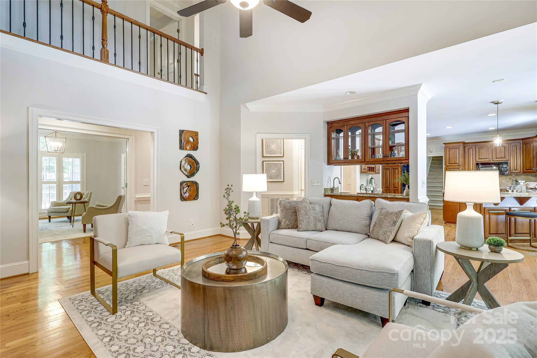 2500 High Ridge Road Charlotte, NC 28270 - Photo 9 of 47 a living room with furniture and a wooden floor