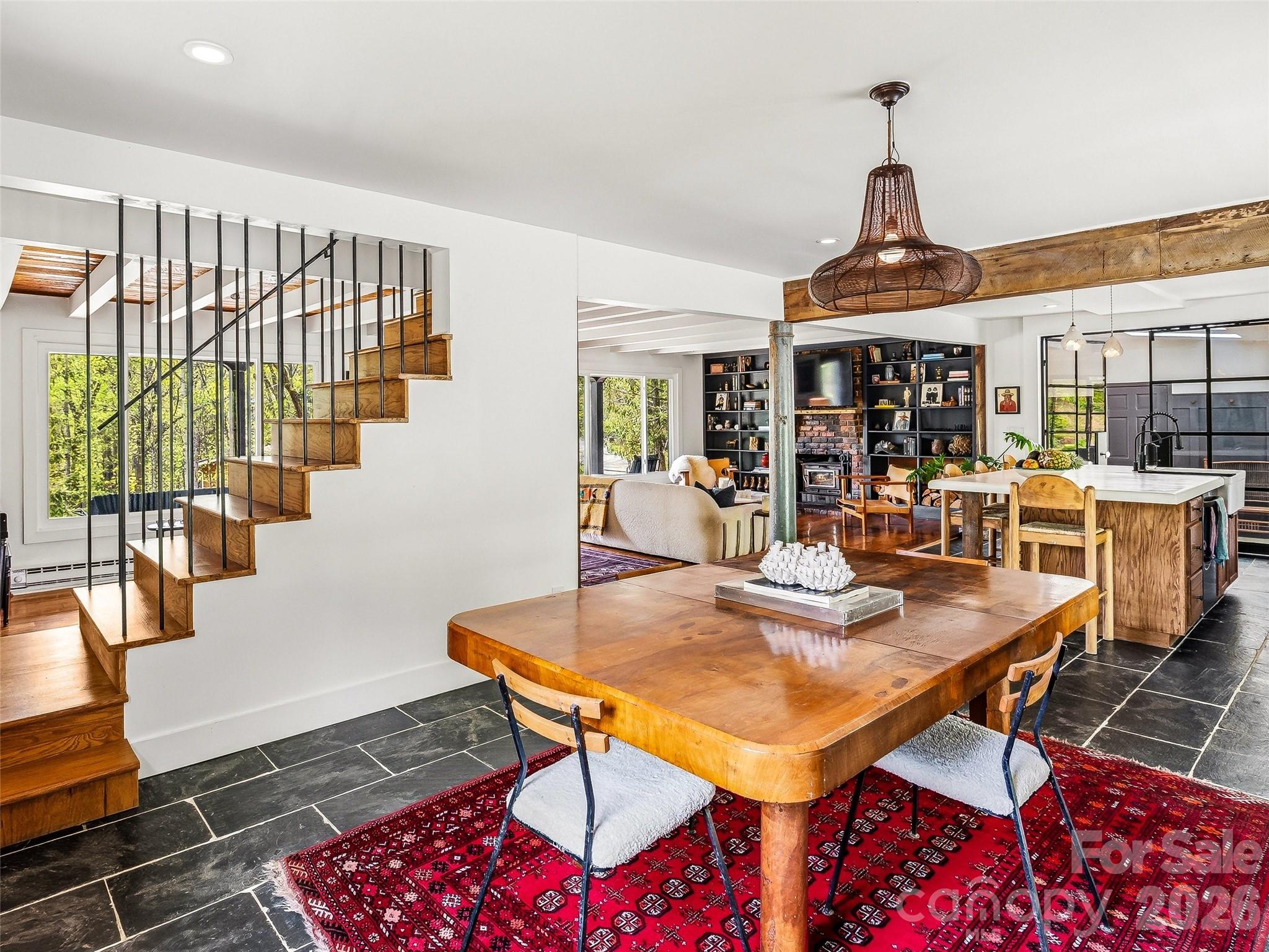 51 Mark Twain Road Asheville, NC 28805 - Photo 20 of 46 a view of a dining room with furniture
