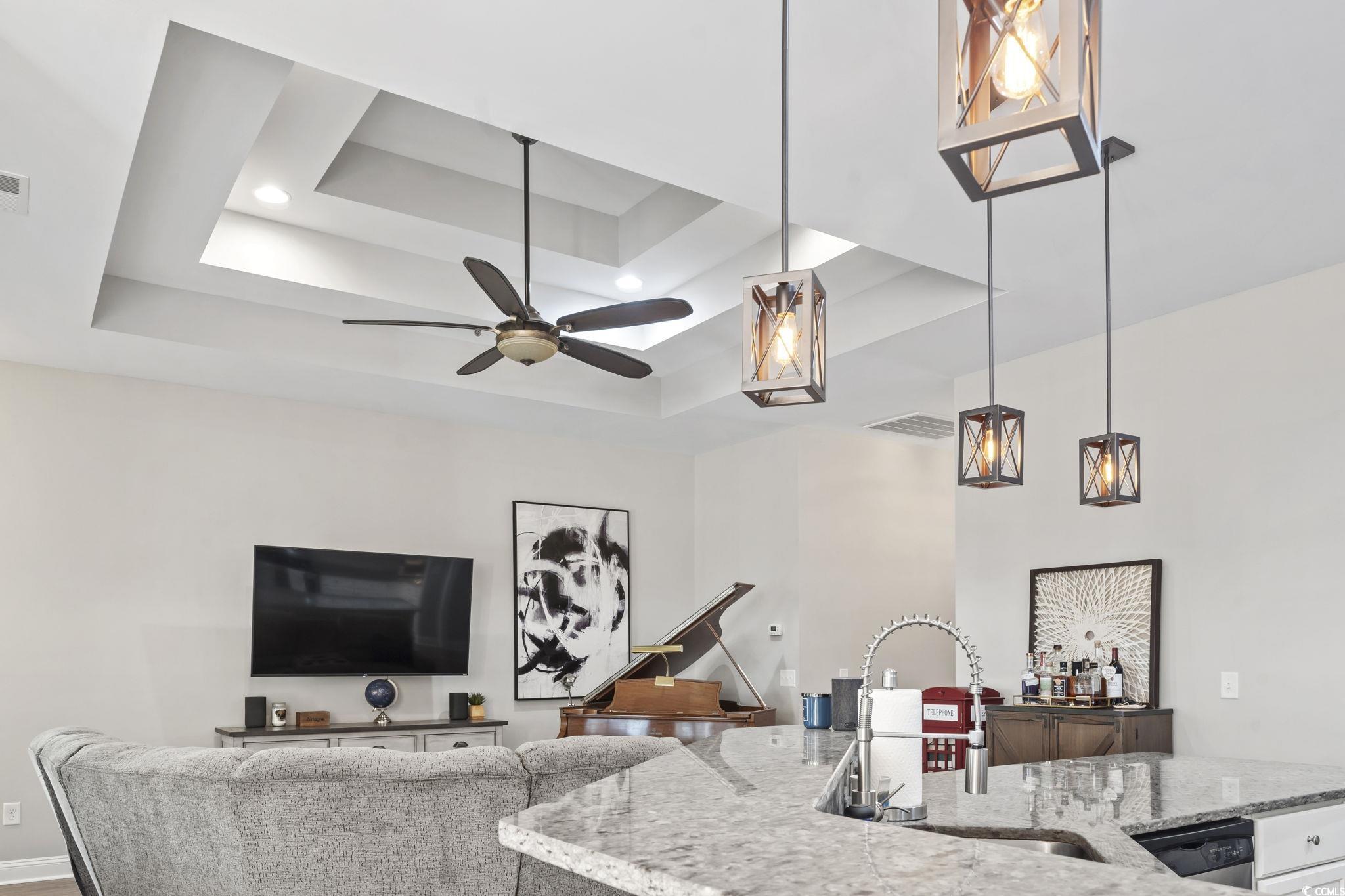 308 Turning Pines Loop Myrtle Beach, SC 29579 - Photo 7 of 33 Kitchen with decorative light fixtures, sink, and