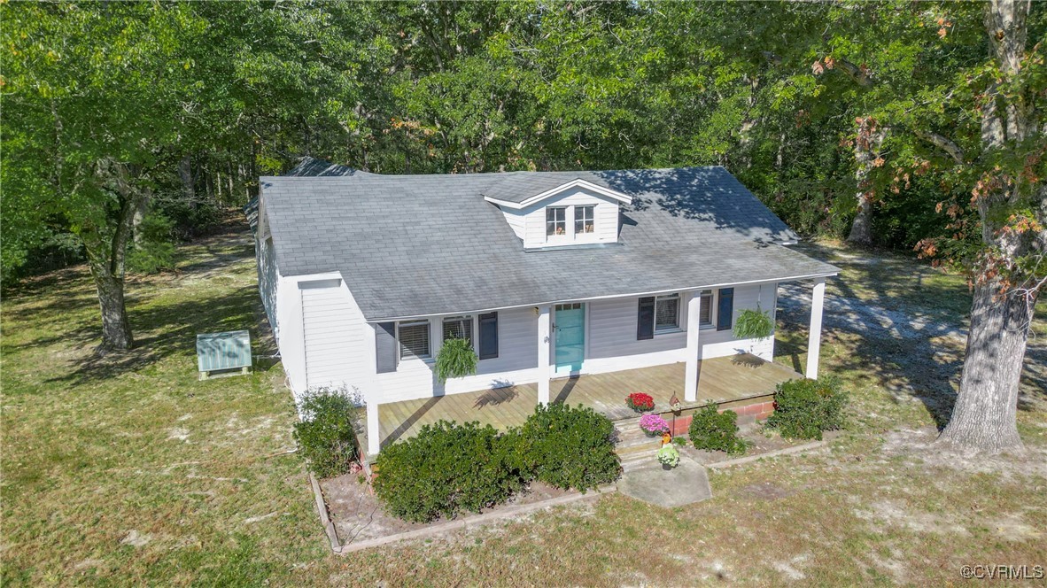 6405 King William Road Aylett, VA 23009 - Photo 36 of 40 Cape cod house featuring a front yard and covered