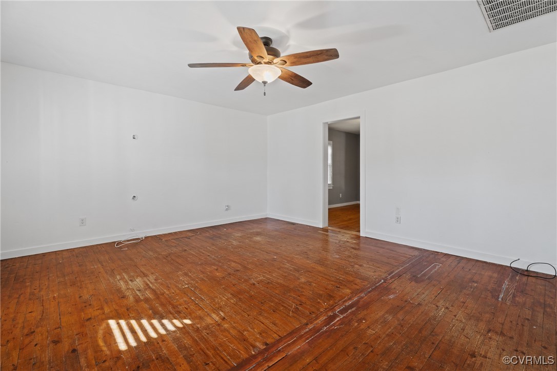 6405 King William Road Aylett, VA 23009 - Photo 8 of 40 Spare room with wood-type flooring and ceiling fan