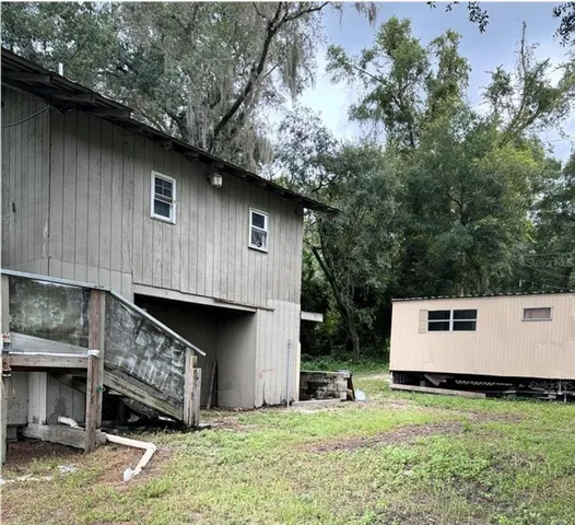 a view of outdoor space and deck