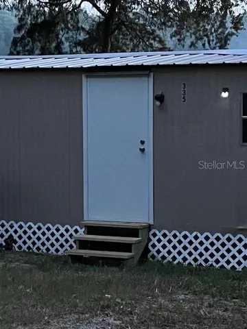 a backyard of a house