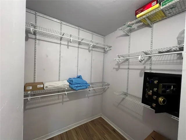 a room with storage and utility