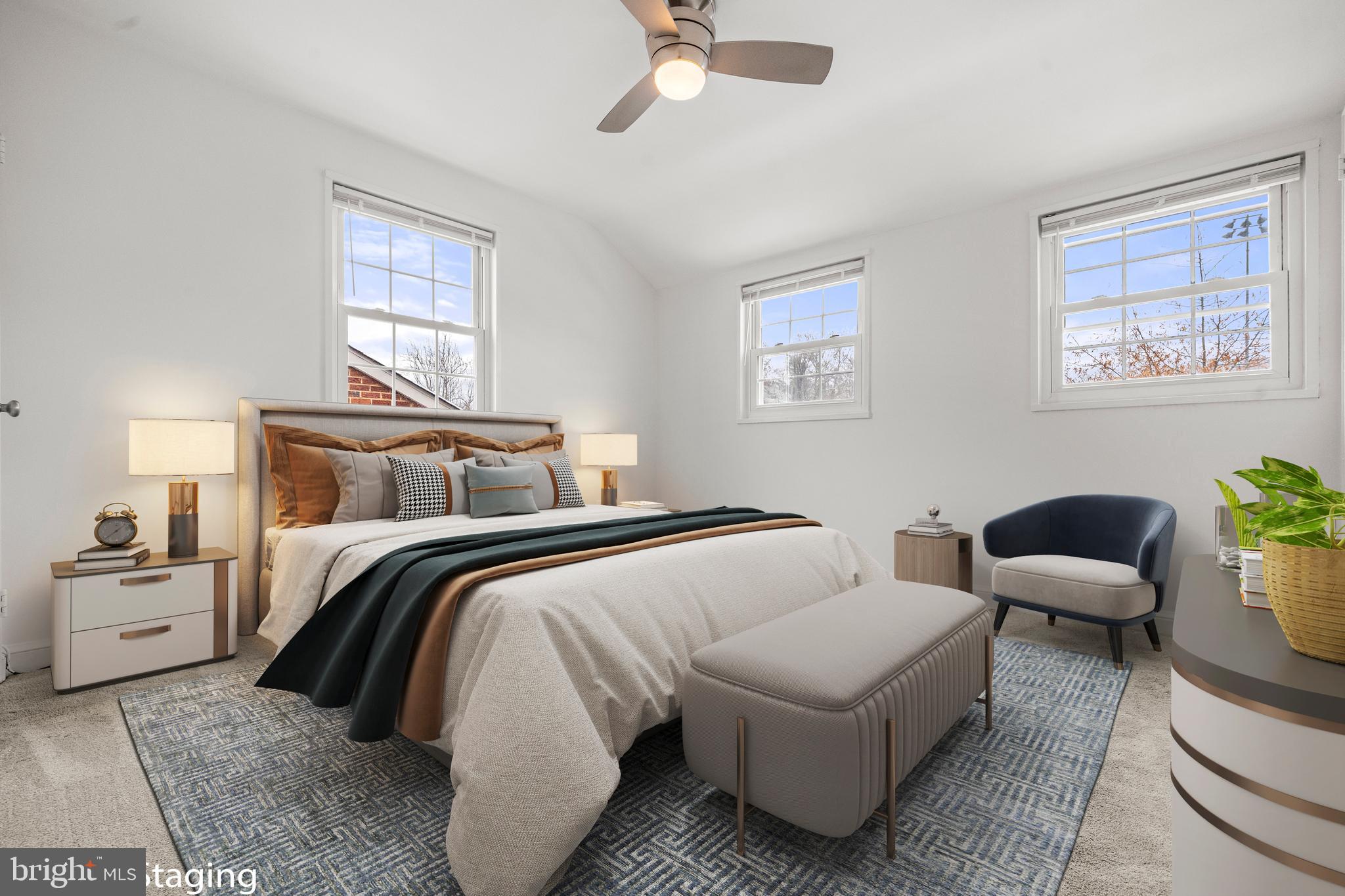 4244 Hildreth Street Southeast Washington, DC 20019 - Photo 12 of 31 a bedroom with a bed and a couch