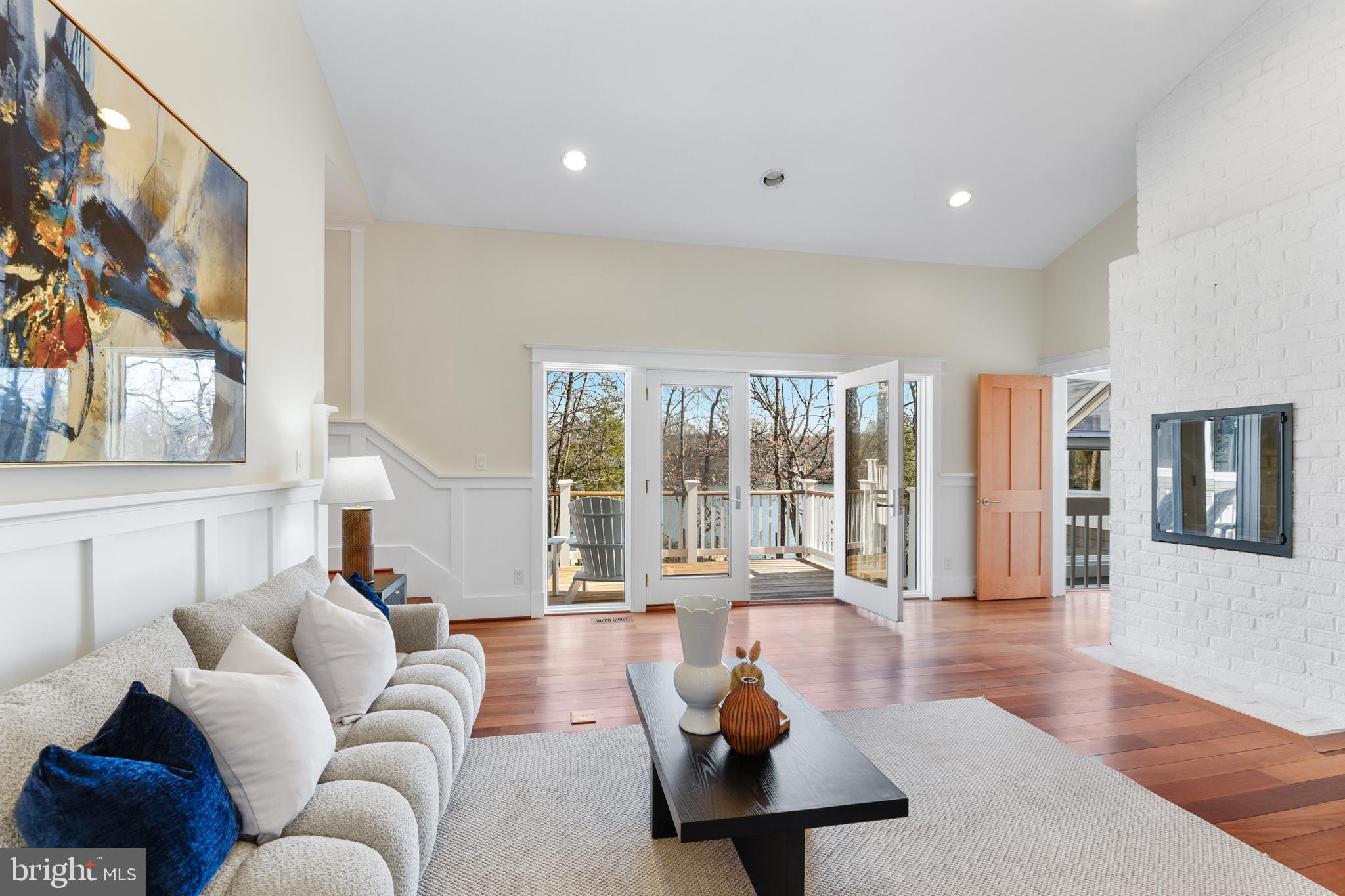 48 Poplar Point Road Edgewater, MD 21037 - Photo 9 of 55 Upper Gathering area w/ Balcony & Water Views