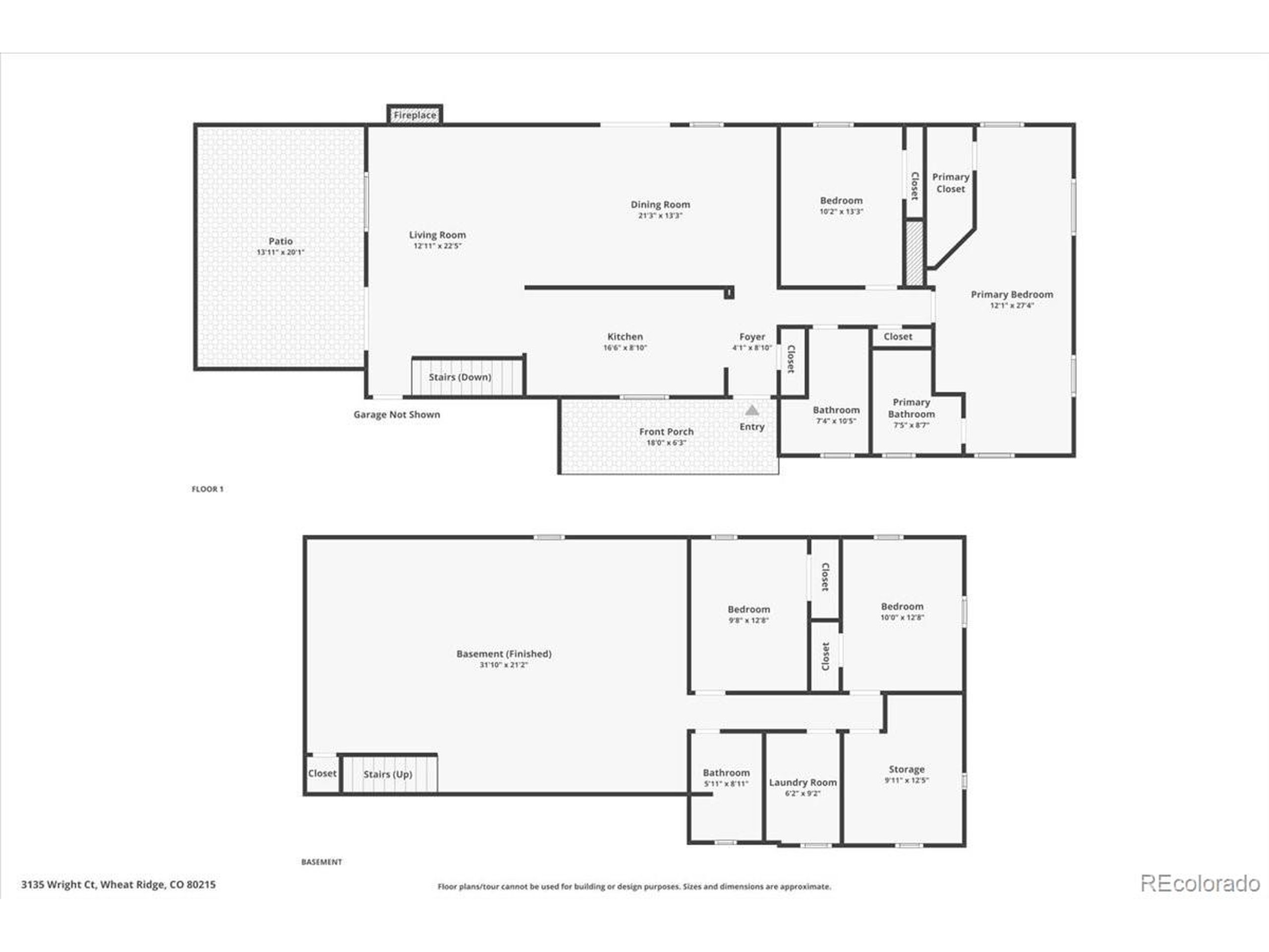 3135 Wright Court Wheat Ridge, CO 80215 - Photo 48 of 50 a picture of floor plan