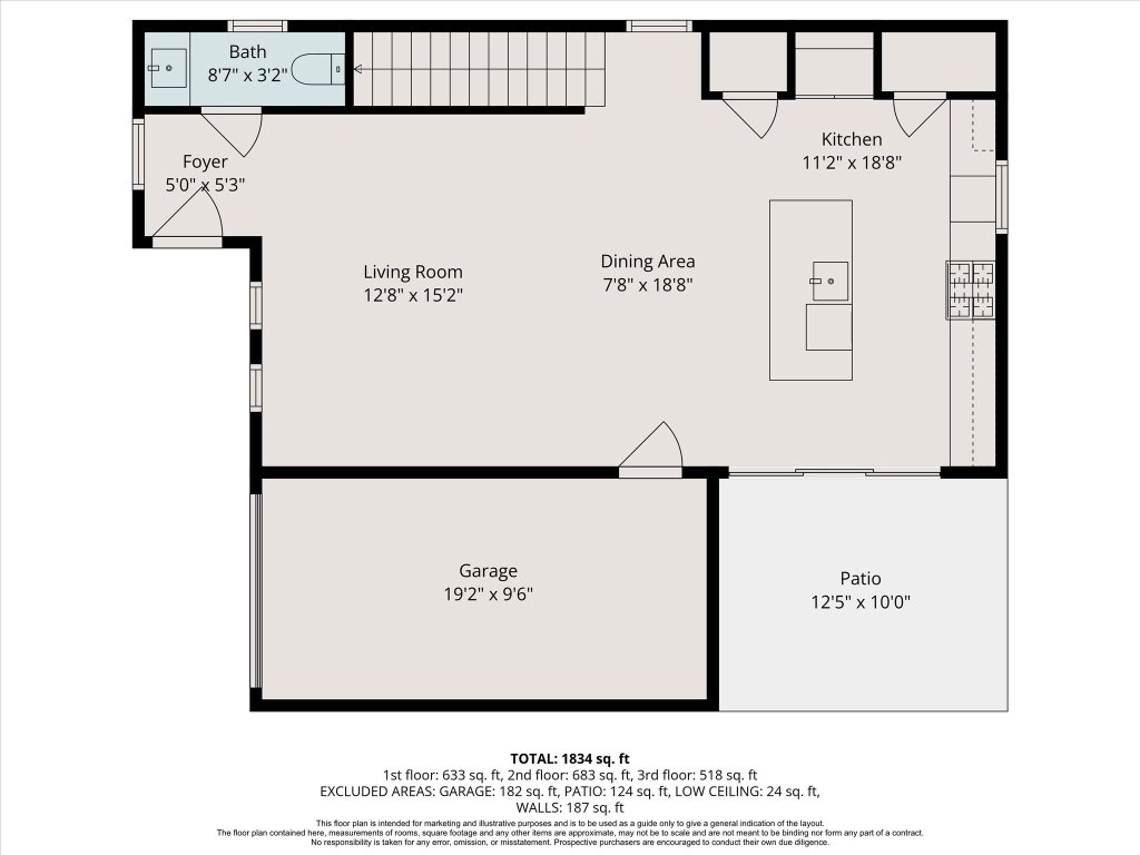 1508 Redd Street, Unit 1 Austin, TX 78704 - Photo 25 of 27 Main level floor plan