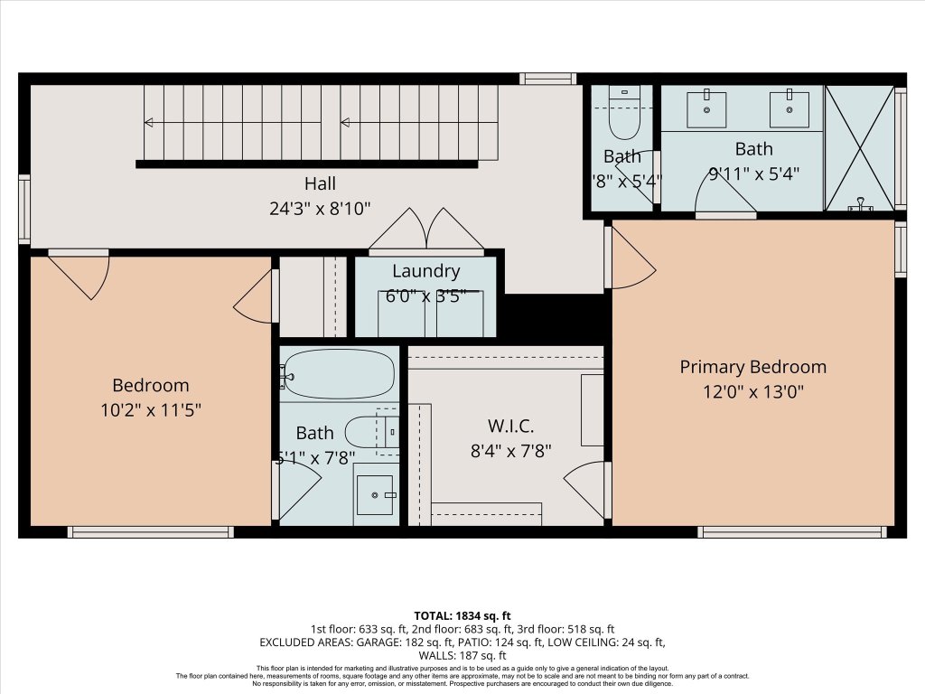 1508 Redd Street, Unit 1 Austin, TX 78704 - Photo 26 of 27 Second level floor plan