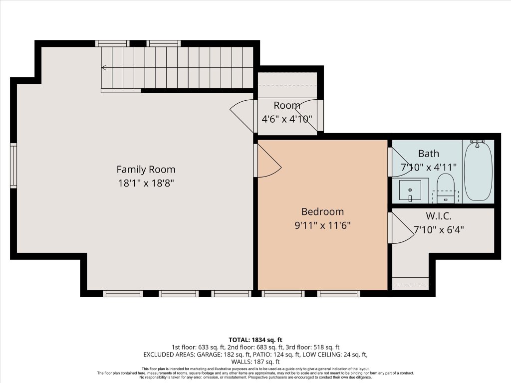 1508 Redd Street, Unit 1 Austin, TX 78704 - Photo 27 of 27 Third level floor plan
