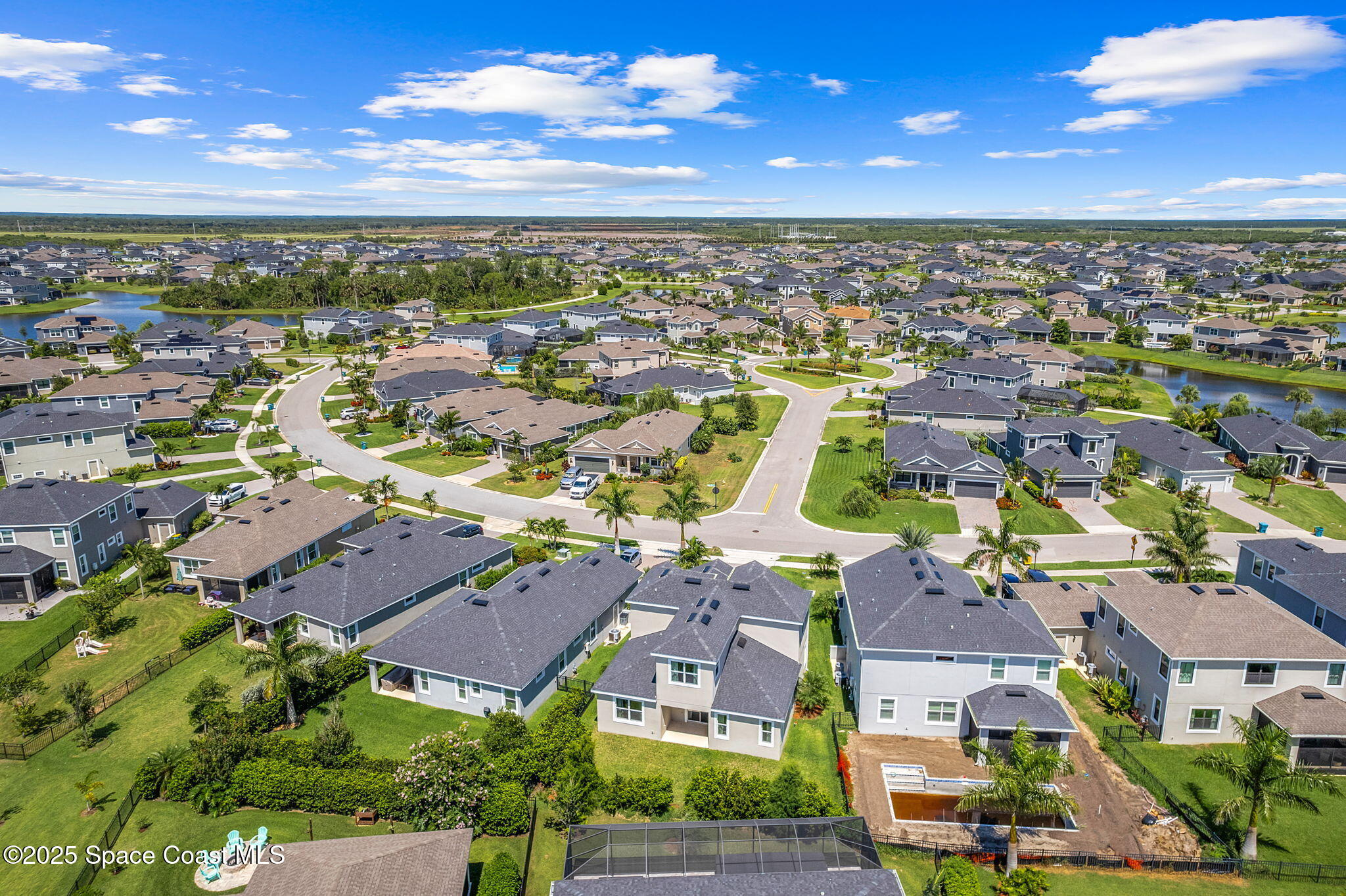 3089 Ribbon Grass Drive Melbourne, FL 32940 - Photo 41 of 57 an aerial view of residential houses with outdoor space
