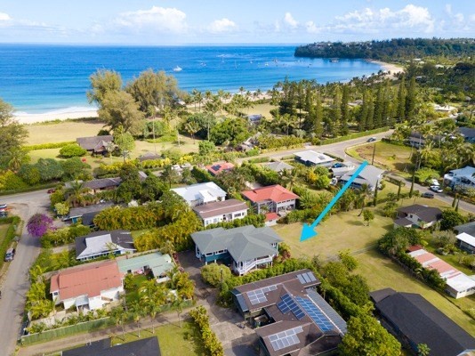 4451 Mahimahi Road Hanalei, HI 96714 - Photo 1 of 25 an aerial view of residential houses with outdoor space