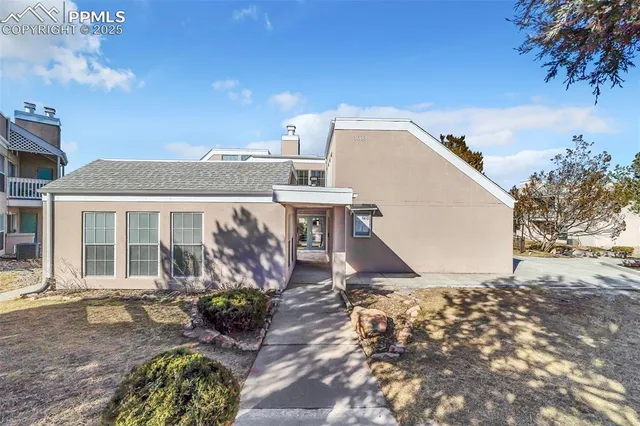 a view of a house with sitting area