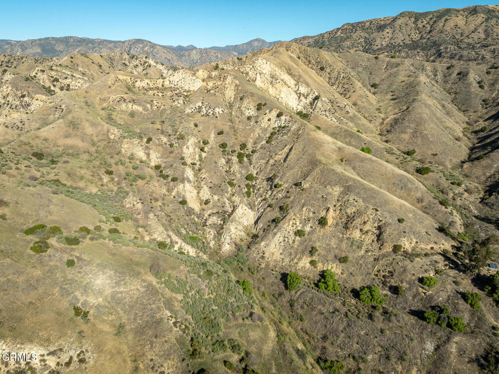 9701 Foothill Boulevard Lakeview Terrace, CA 91342 - Photo 50 of 51 a view of a dry yard with mountains in the background