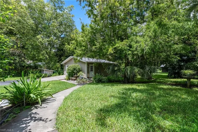 a view of a couches in a backyard