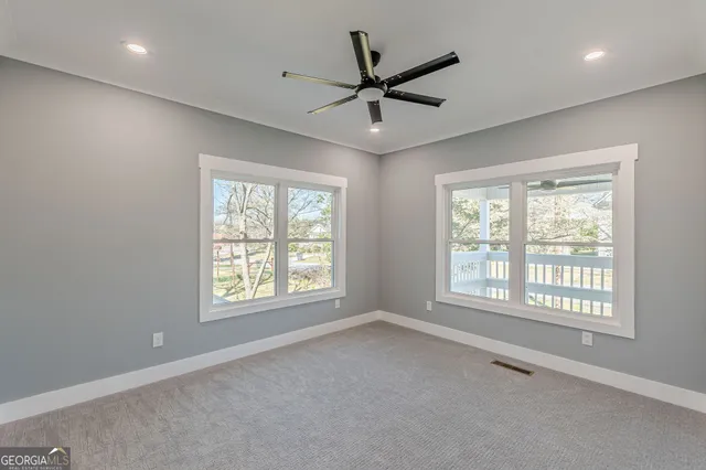 a view of an empty room