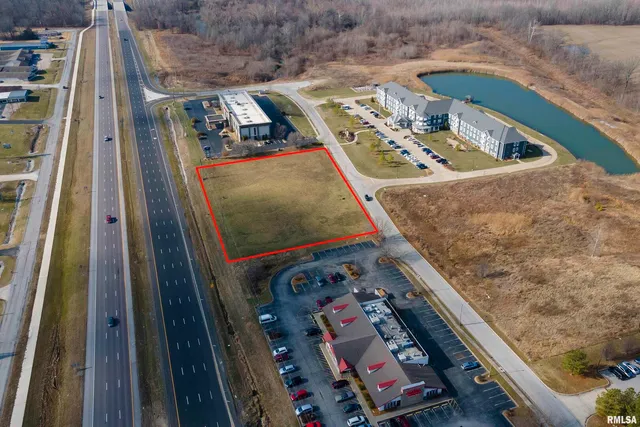 a view of a road with an outdoor space