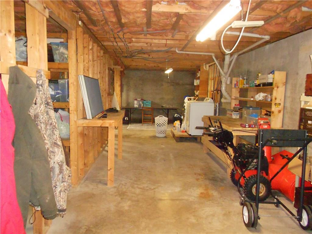 331 Millay Road Bowdoinham, ME 04008 - Photo 29 of 35 Basement looking west from the...
