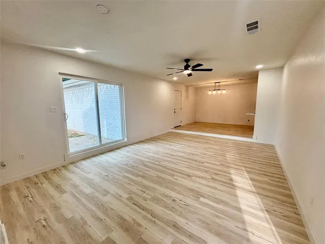 a view of an empty room