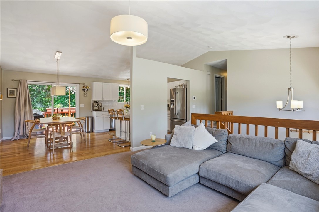 26 King Street Coventry, RI 02816 - Photo 20 of 50 Living room with cathedral ceiling