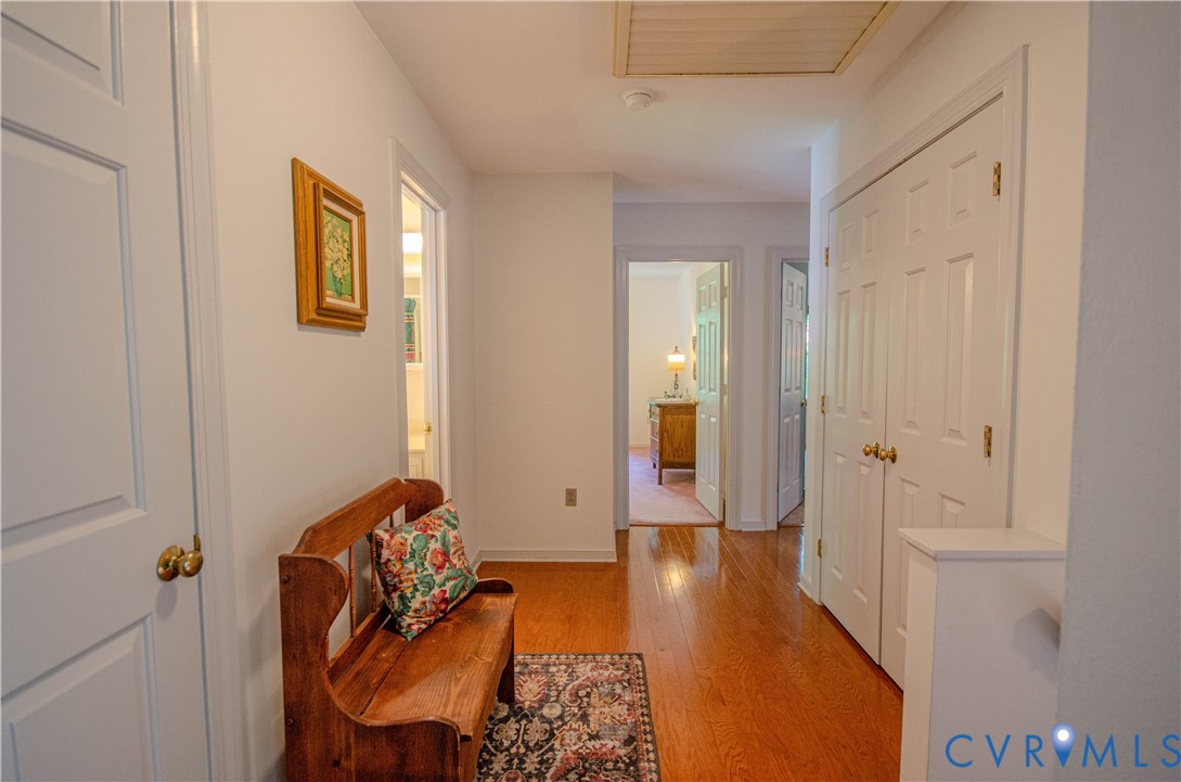 12500 Musical Lane Midlothian, VA 23113 - Photo 27 of 51 Hallway with wood-finish flooring, white paneled d