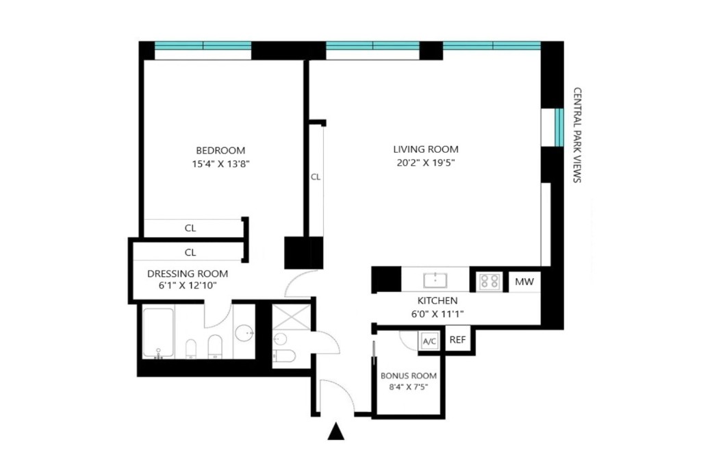 15 West 53rd Street, Unit 40E Manhattan, NY 10019 - Photo 21 of 21 Floor Plan
