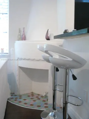 a table and chairs in a kitchen